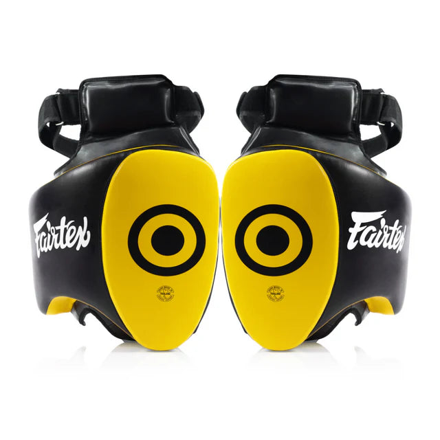 Fairtex TP5 Ultra Lite Thigh Pad - Zwart / Geel
