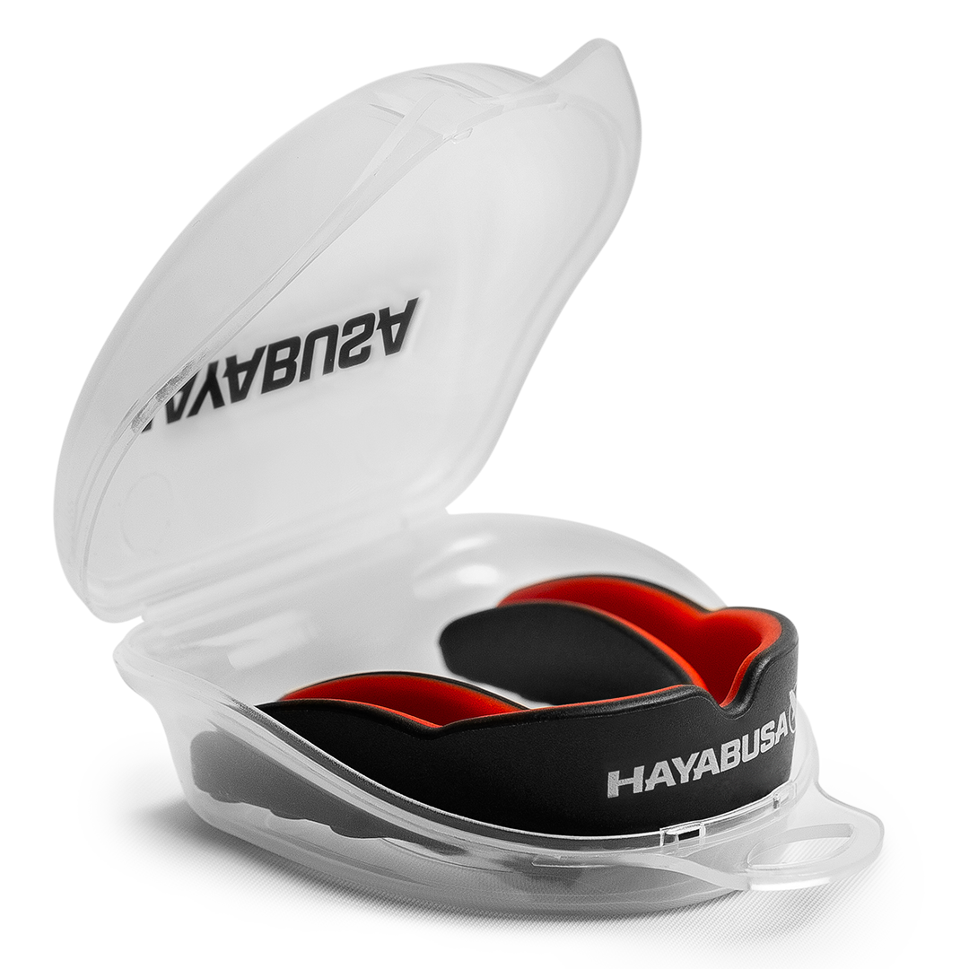 Hayabusa Combat Mouthguard - Adult - Black/Red