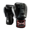Twins Special BGVL 8 Boxing Gloves - Genuine Leather - Black / Gray
