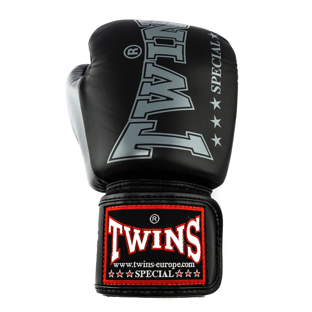 Twins Special BGVL 8 Bokshandschoenen - Echt Leer - Zwart / Grijs