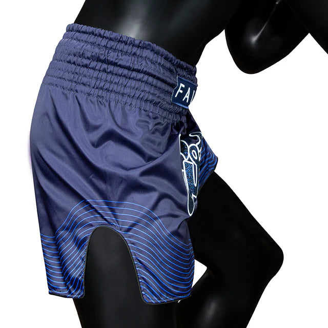 Fairtex BS1930 Muay Thai Shorts - Blue Ocean - Blauw