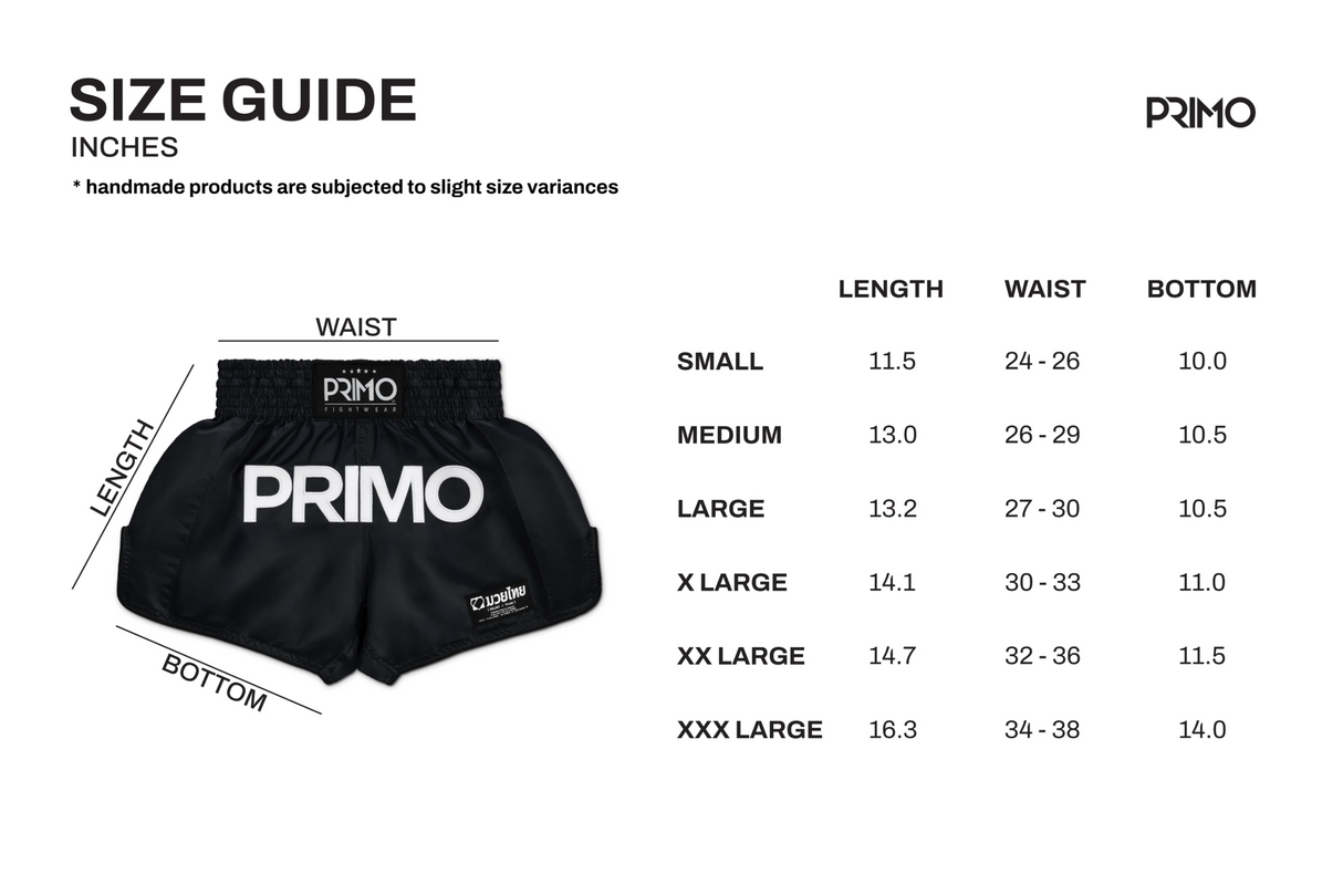 Primo Muay Thai Shorts - Mamba Series - Zwart