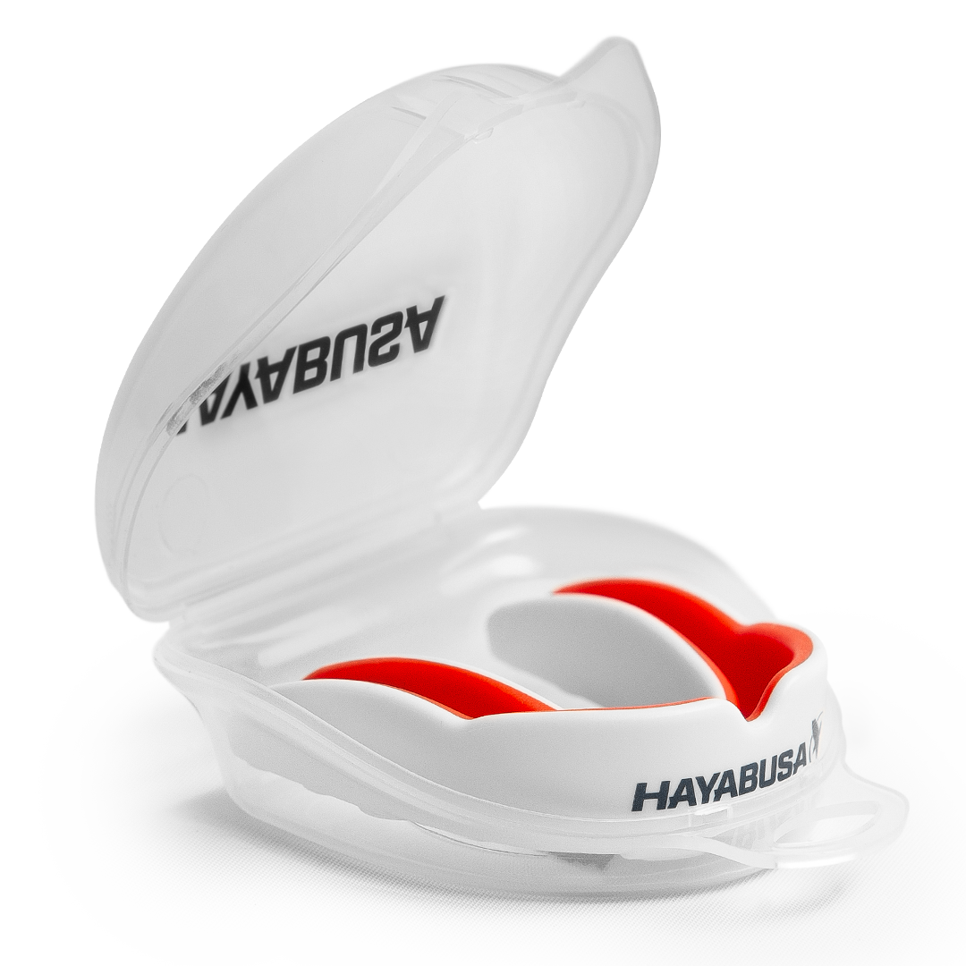 Hayabusa Combat Mouthguard - Adult - wit/rood