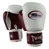 Twins Special BGVL 3 Bokshandschoenen - Echt Leer - Wit / wijnrood