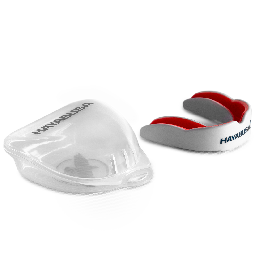 Hayabusa Combat Mouthguard - Adult - wit/rood