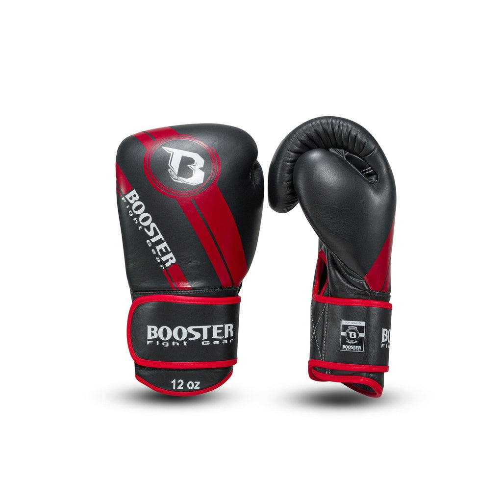 Booster Pro Range BGL V3 Bokshandschoenen - Echt Leer - Foil - zwart/rood