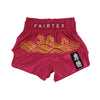 Fairtex BS1910 Muay Thai Shorts - Golden River - rood