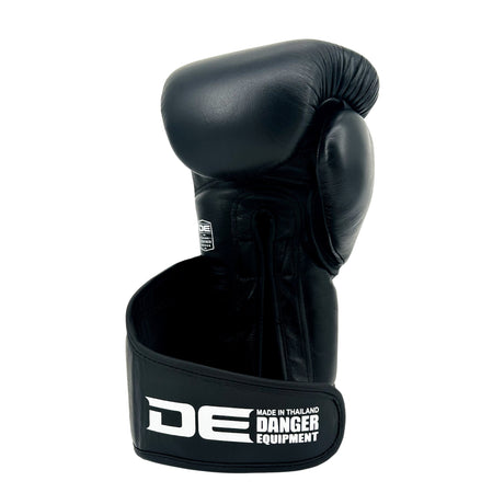 Danger Avatar Boxing Gloves - Genuine Leather - Black