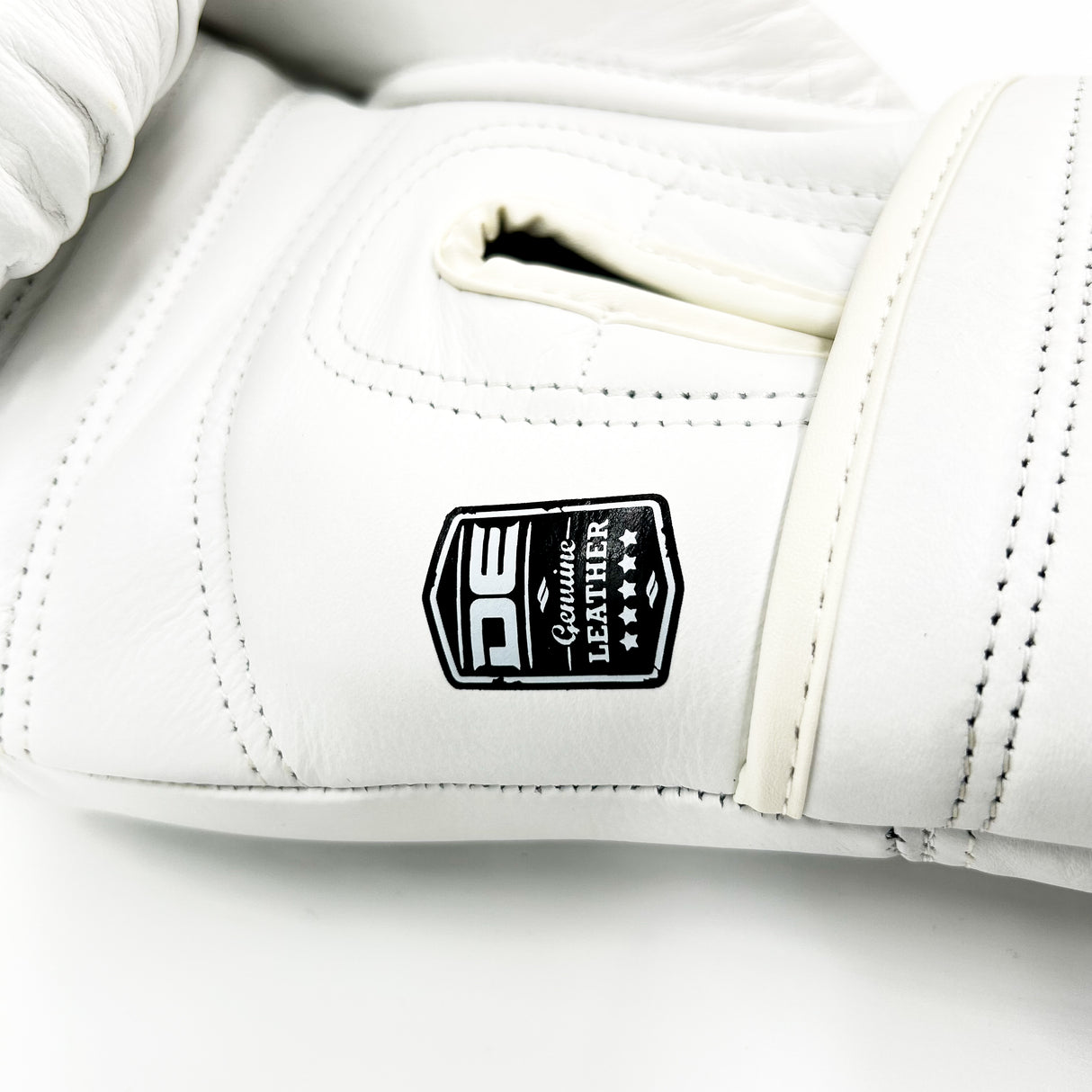 Danger Avatar Boxing Gloves - Genuine Leather - White