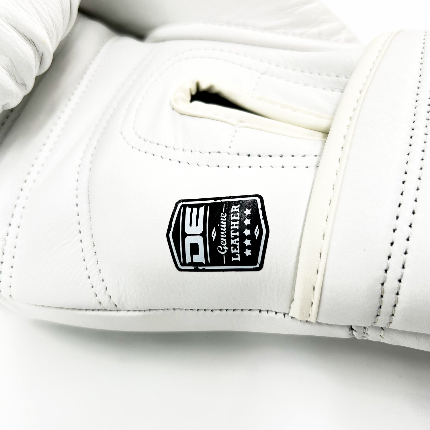 Danger Avatar Boxing Gloves - Genuine Leather - White