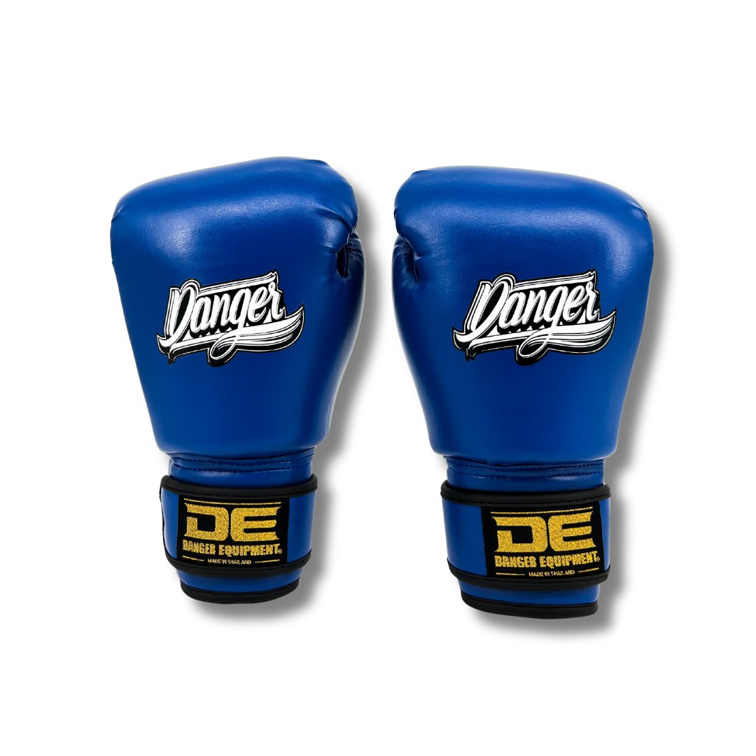 Danger Kinder Boxing Gloves - PU - Blue