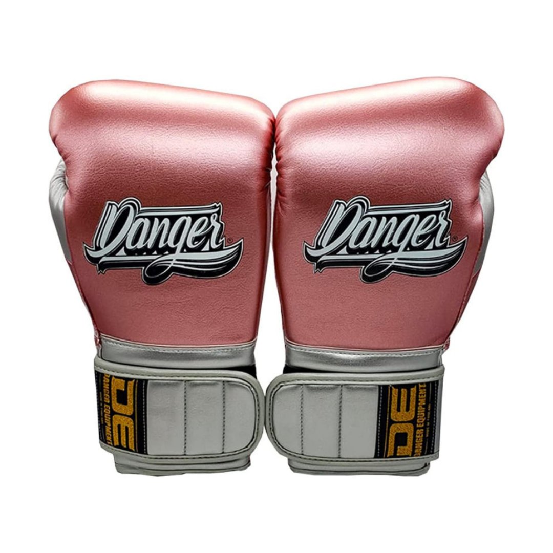 Danger Mexican Pride Rockstar Bokshandschoenen - Semi Leer - metaal Roze