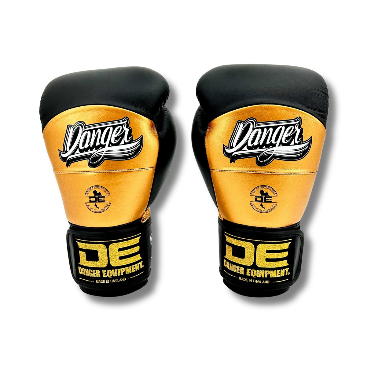 Danger Reborn Boxing Gloves - microfiber - Black/Gold
