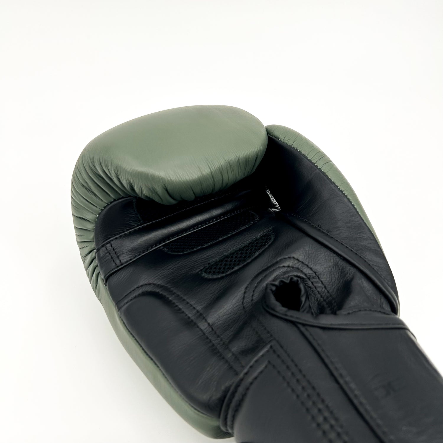 Danger Supermax Boxing Gloves - Army Edition - Genuine Leather - Olive Green