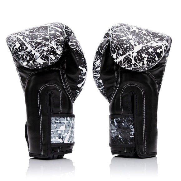 Fairtex BGV14PT Microfiber Bokshandschoenen - Art Collections - Painter Zwart/Wit