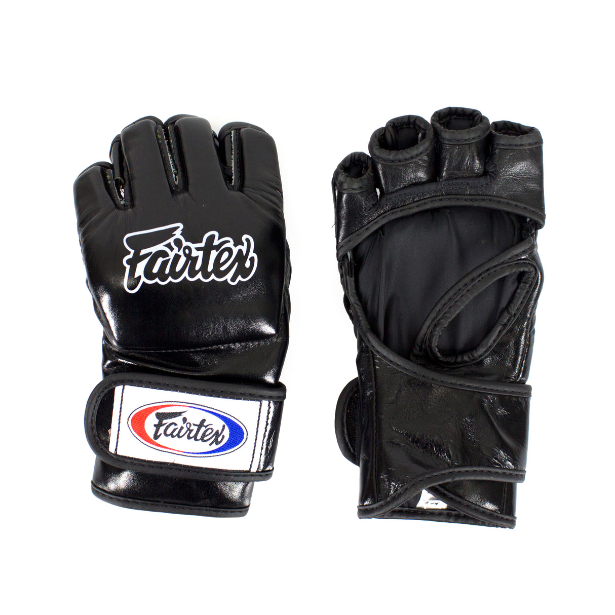 Fairtex FGV12 Grappling Gloves - Leather - Black