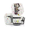 Fairtex BGV14PT Microfiber Boxing Gloves - Art Collections - Painter - White