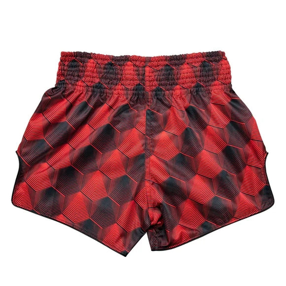 Fairtex BS1919 Muay Thai Shorts - Stealth - Rood/Zwart