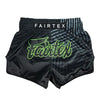Fairtex BS1924 Muay Thai Shorts Racer - Zwart/Groen