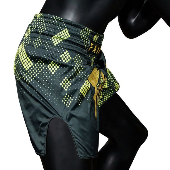 Fairtex BS1931 Muay Thai Shorts - Heart of Gold - black/gold