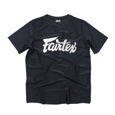 Fairtex Signature Tee - 4 way stretch - Zwart