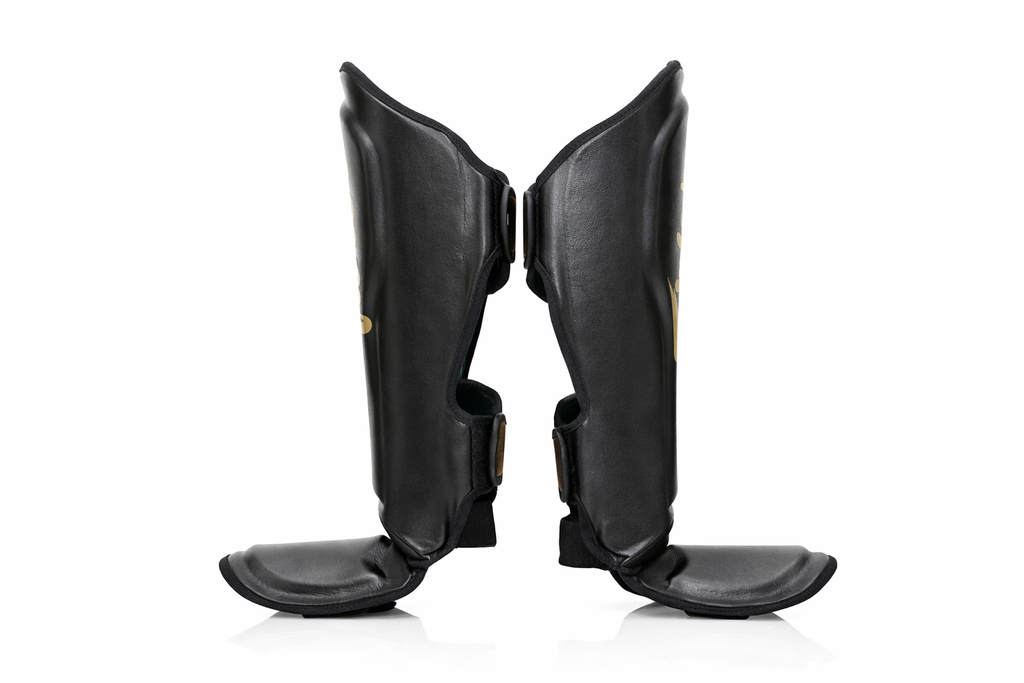 Fairtex X Booster Scheenbeschermers - FXB SG - Zwart/Goud