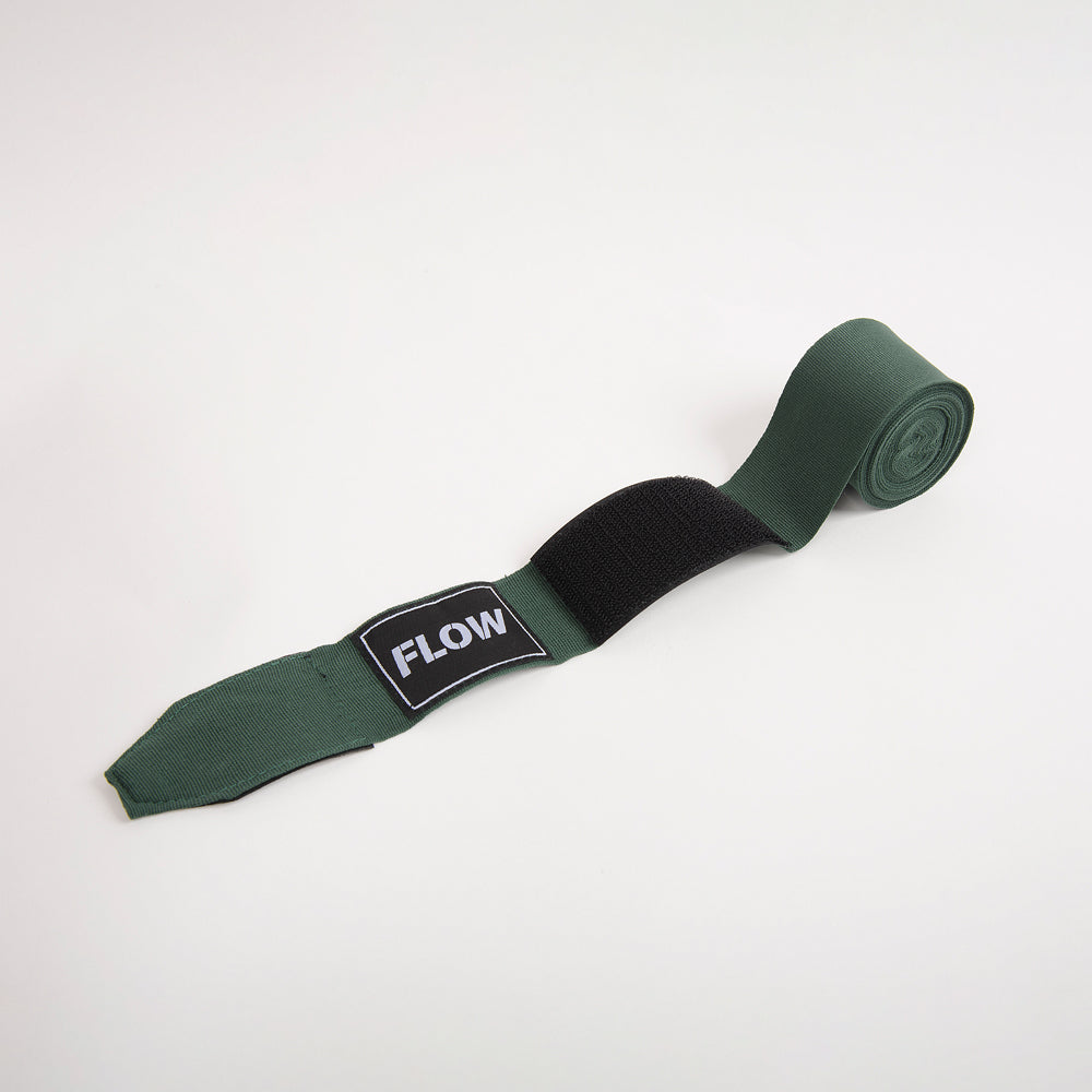 Flow Fightgear Bandages 450 cm - Donkergroen