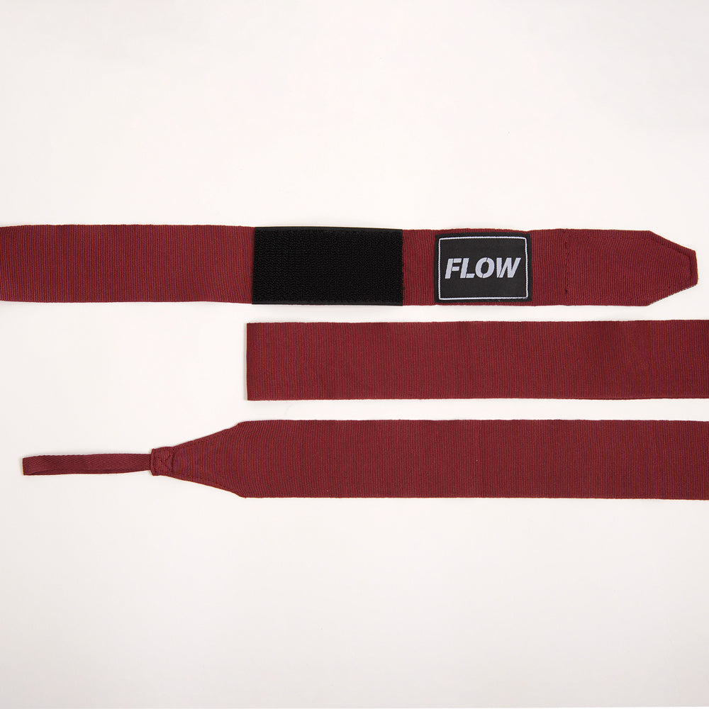 Flow Fightgear Bandages 450 cm - Donkerrood