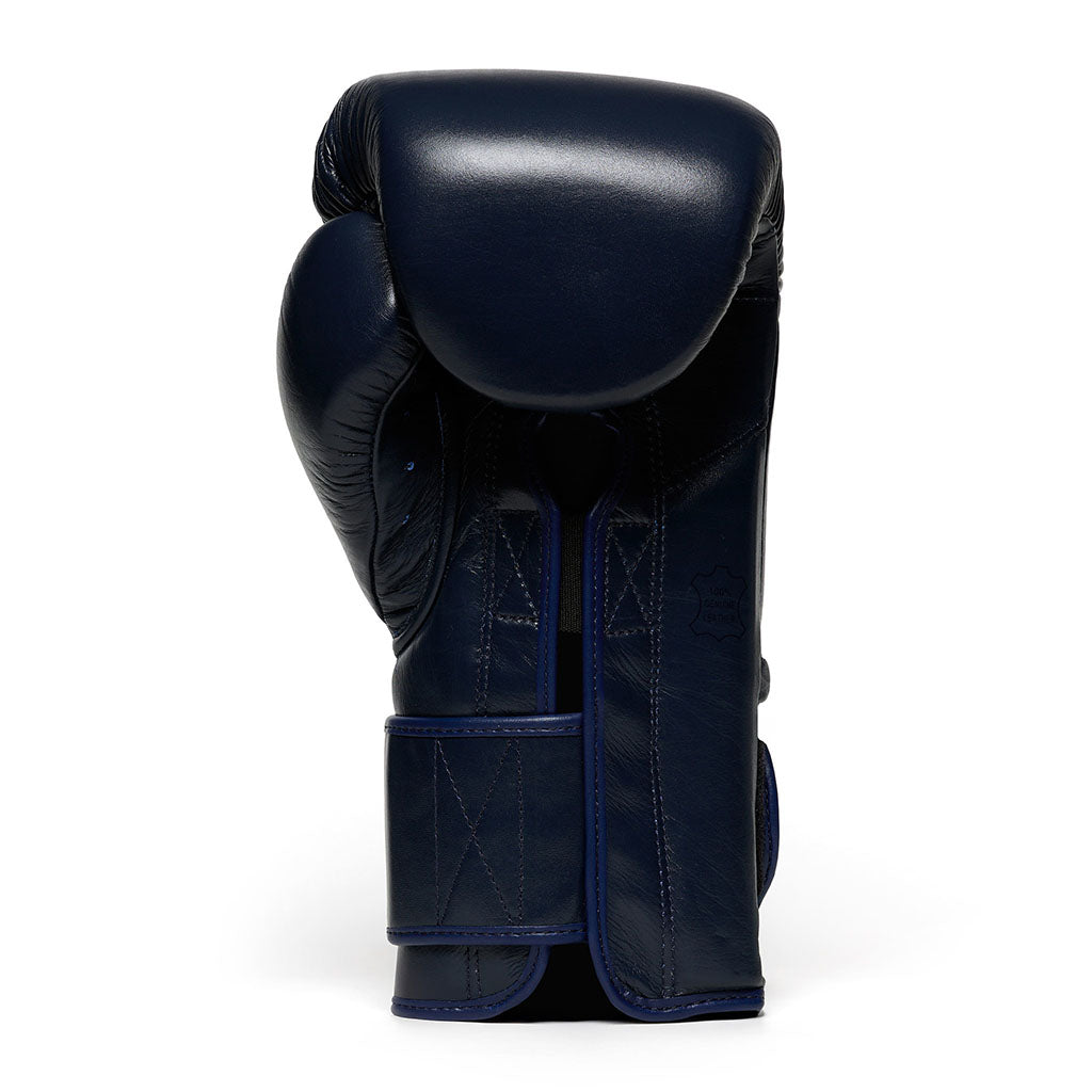 Flow - Challenge Boxing Gloves - Real Leather - Dark Blue