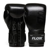 Flow - Challenge Boxing Gloves - Real Leather - Black