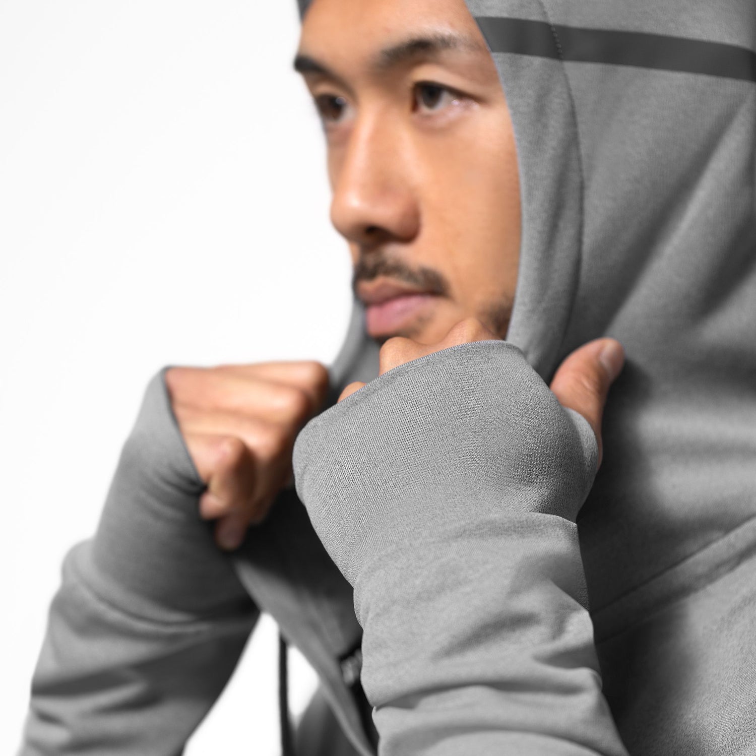 Hayabusa Athletic Zip-Up Performance Hoodie - Men - Dark Gray