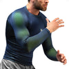 Hayabusa Fusion Long Sleeve Rashguard - Blue/Green