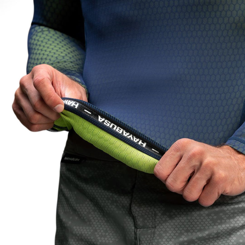 Hayabusa Fusion Long Sleeve Rashguard - Blauw/Groen
