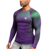 Hayabusa Fusion Long Sleeve Rashguard - Purple / Green