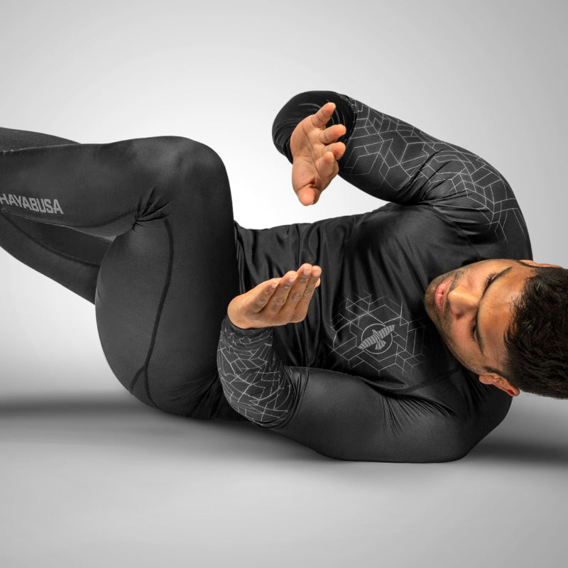 Hayabusa Geo Jiu Jitsu Spats - Zwart / Grijs