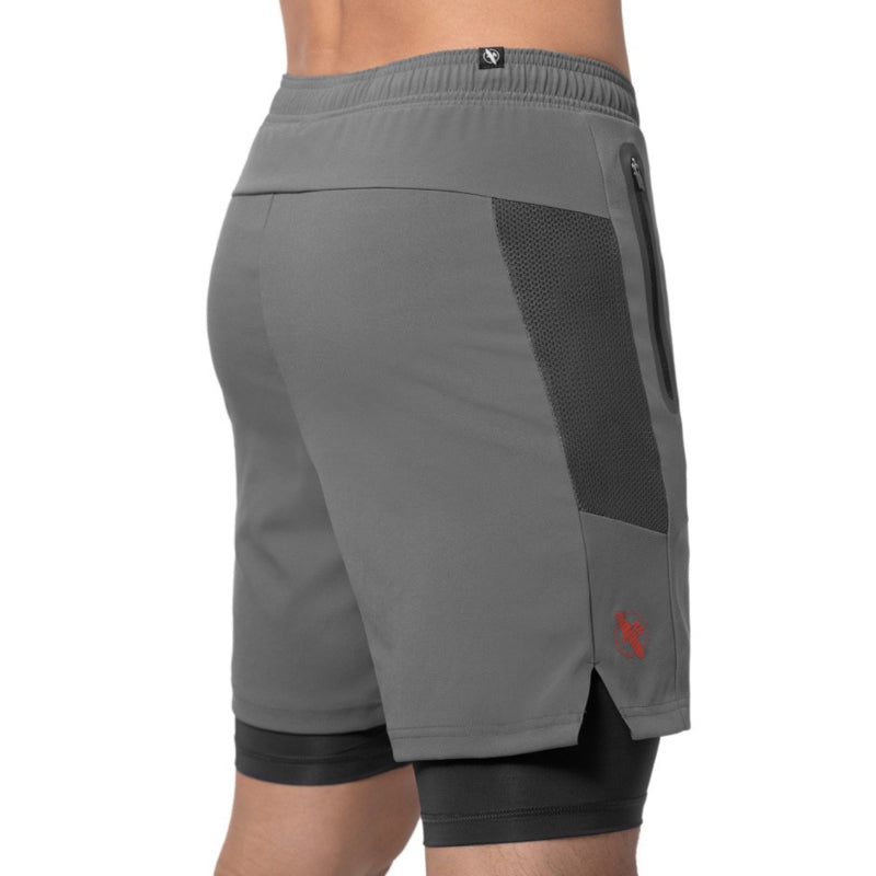 Hayabusa Athletic Layered Performance Short - Heren - Donkergrijs