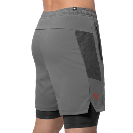 Hayabusa Athletic Layered Performance Short - Men - Dark Gray