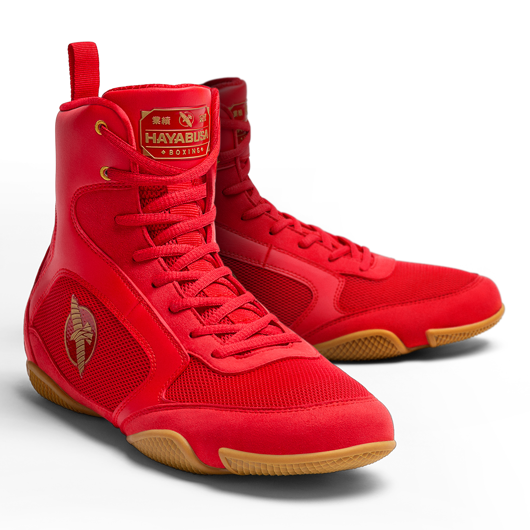 Hayabusa Pro Boxing Shoes - Red
