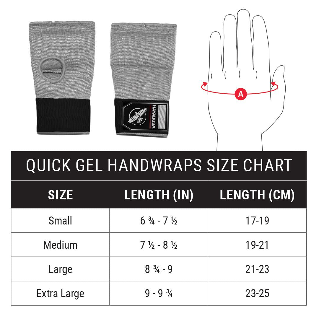 Hayabusa Quick Gel Handwraps - Grijs