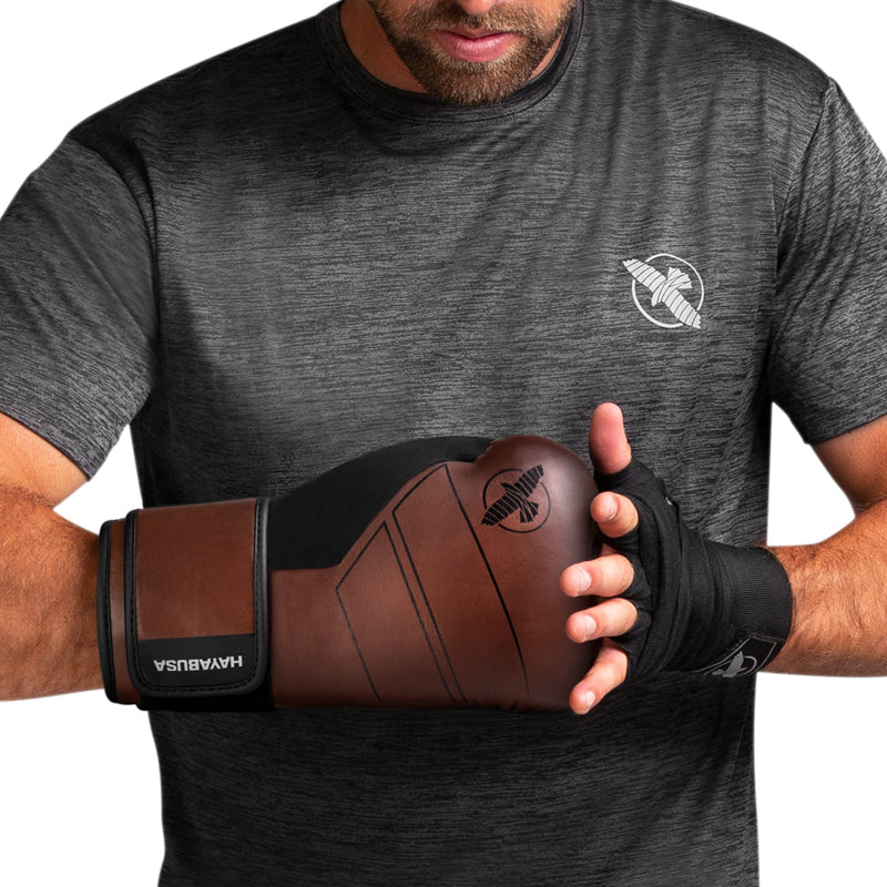 Hayabusa S4 Boxing Gloves - Genuine Leather - Brown