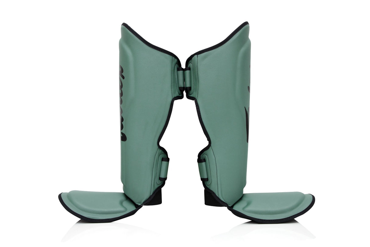 Booster X Fairtex Scheenbeschermers - FXB SG - Groen / Zwart