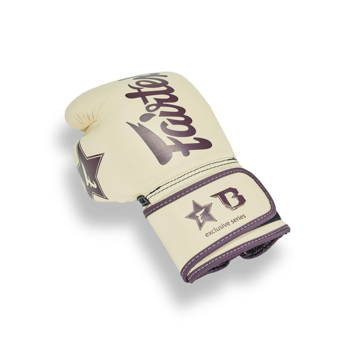 Fairtex X Booster Bokshandschoenen - FXB BG V2 - Echt leer - Beige/Donkerrood