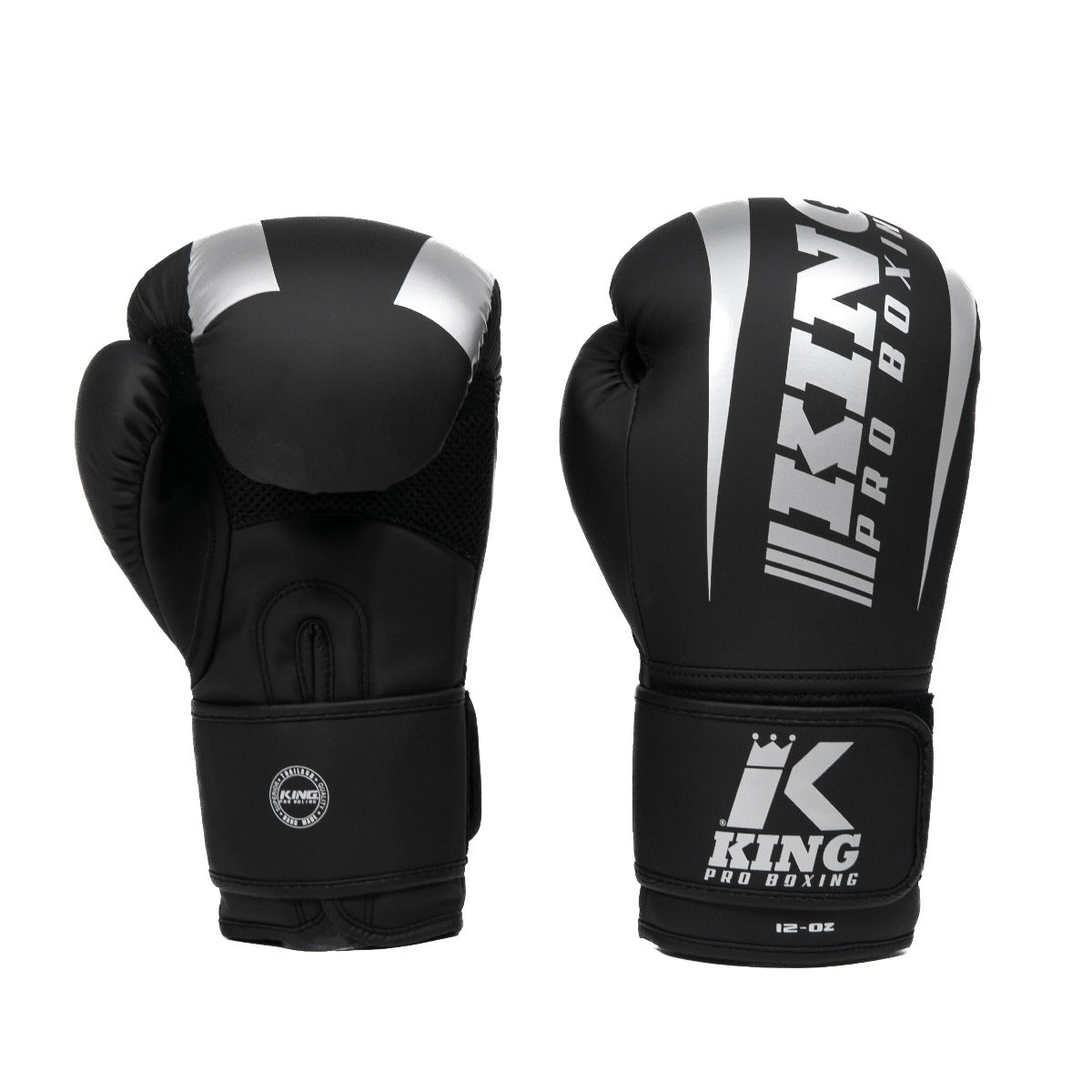 King Pro Boxing Bokshandschoenen - Revo 7 - Zwart / Zilver