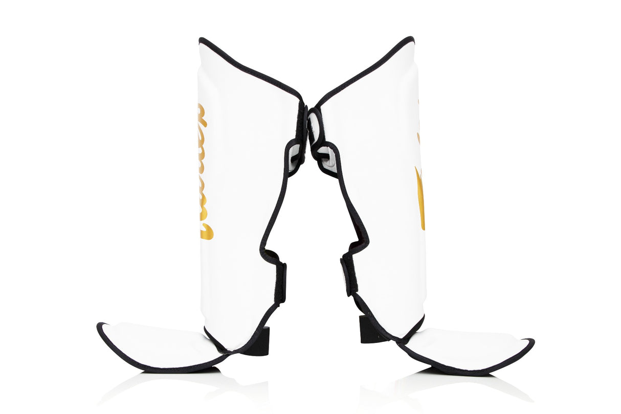 Fairtex X Booster Scheenbeschermers - FXB SG - Wit/Goud
