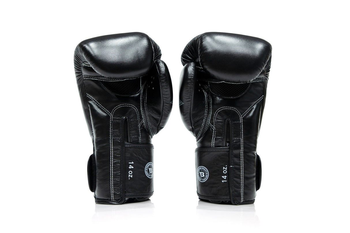 Booster X Fairtex Bokshandschoenen - BG V2 - Echt leer - Zwart