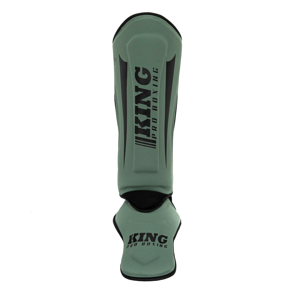 King Pro Boxing Revo Kickboks Scheenbeschermers - Olijfgroen