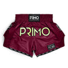 Primo Muay Thai Shorts - Hologram Series - Valor Red - dark red