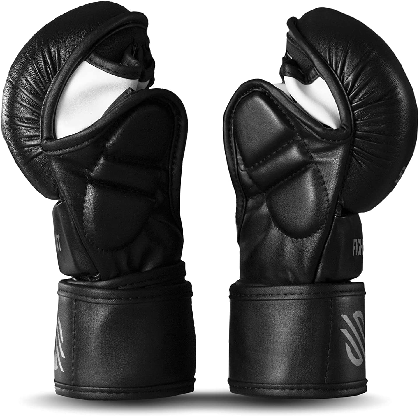 Sanabul Essential 7 oz MMA Hybrid Sparringhandschoenen - Zwart, Zilver