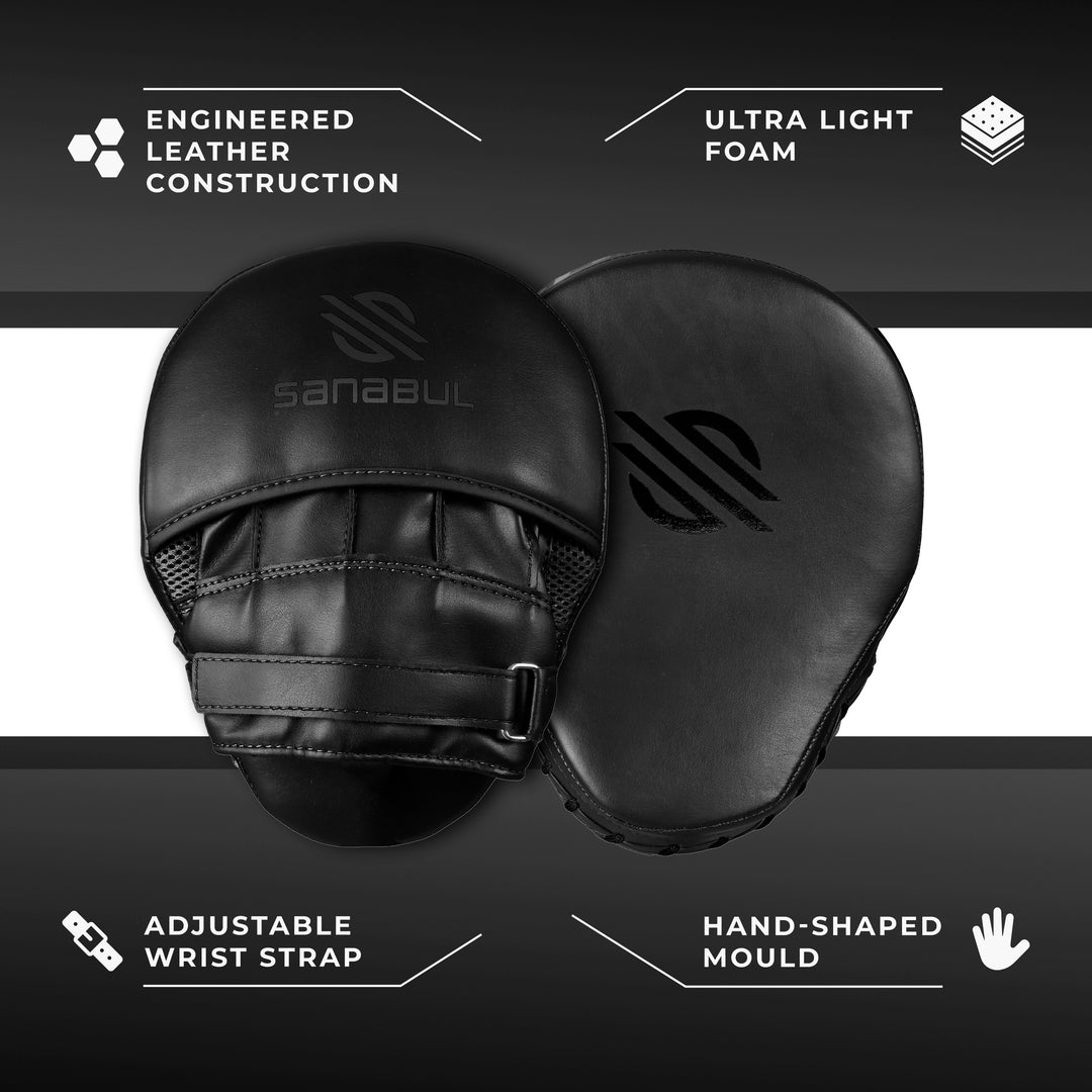 Sanabul Essential Curved Focus Mitts - Zwart