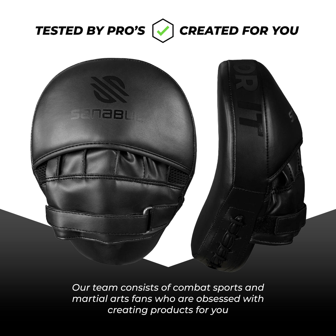 Sanabul Essential Curved Focus Mitts - Zwart